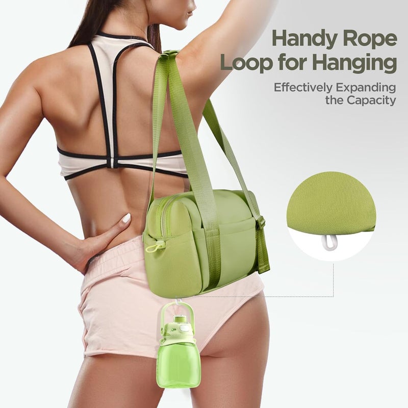 cysiyu Mini Gym Bag for Women Girls Small Gym Tote Bag with Wet Compartment Waterproof Travel Duffle Bag Cute Workout Sport Bag - Image 5